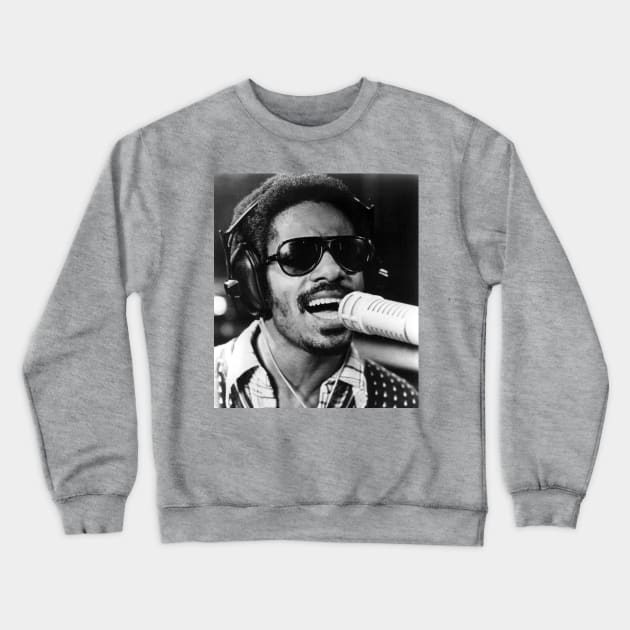 Stevie Wonder Crewneck Sweatshirt by Mollie